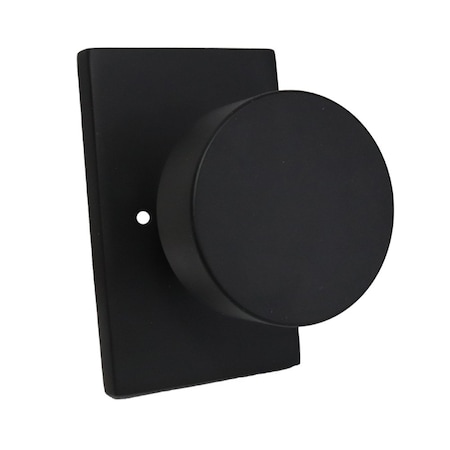 Emtek Round Knob 2-3/8 in Backset w/Radius Latch Strike Privacy for 1-1/4 in to 2 in Door 5212ROUUS19.RLS